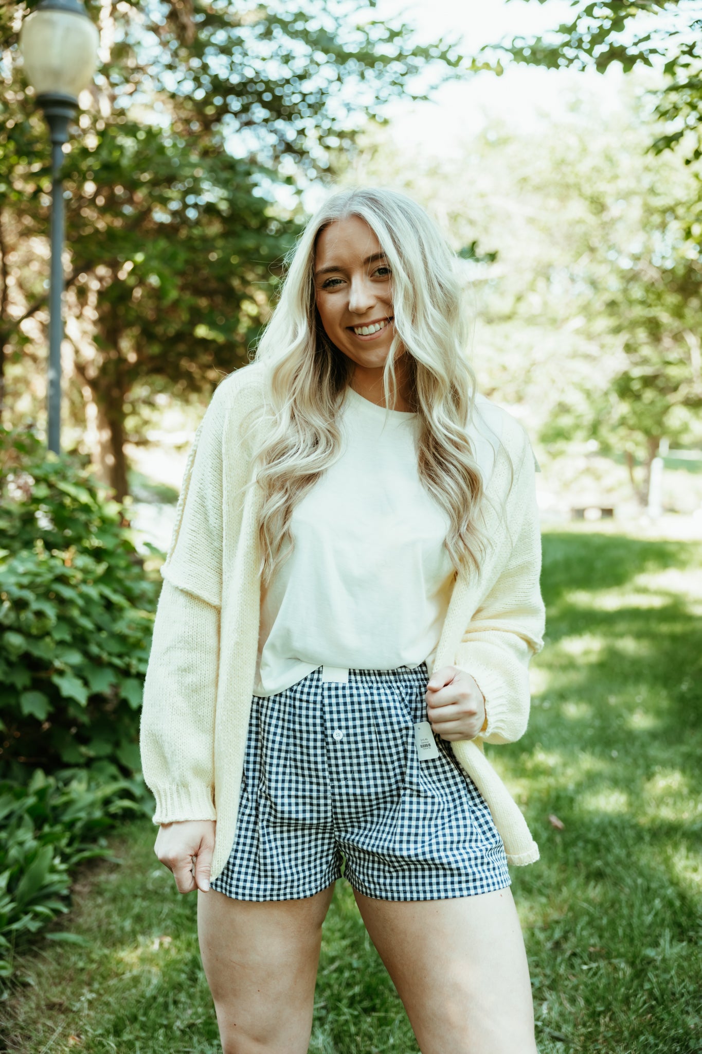 Gingham Boxer Shorts