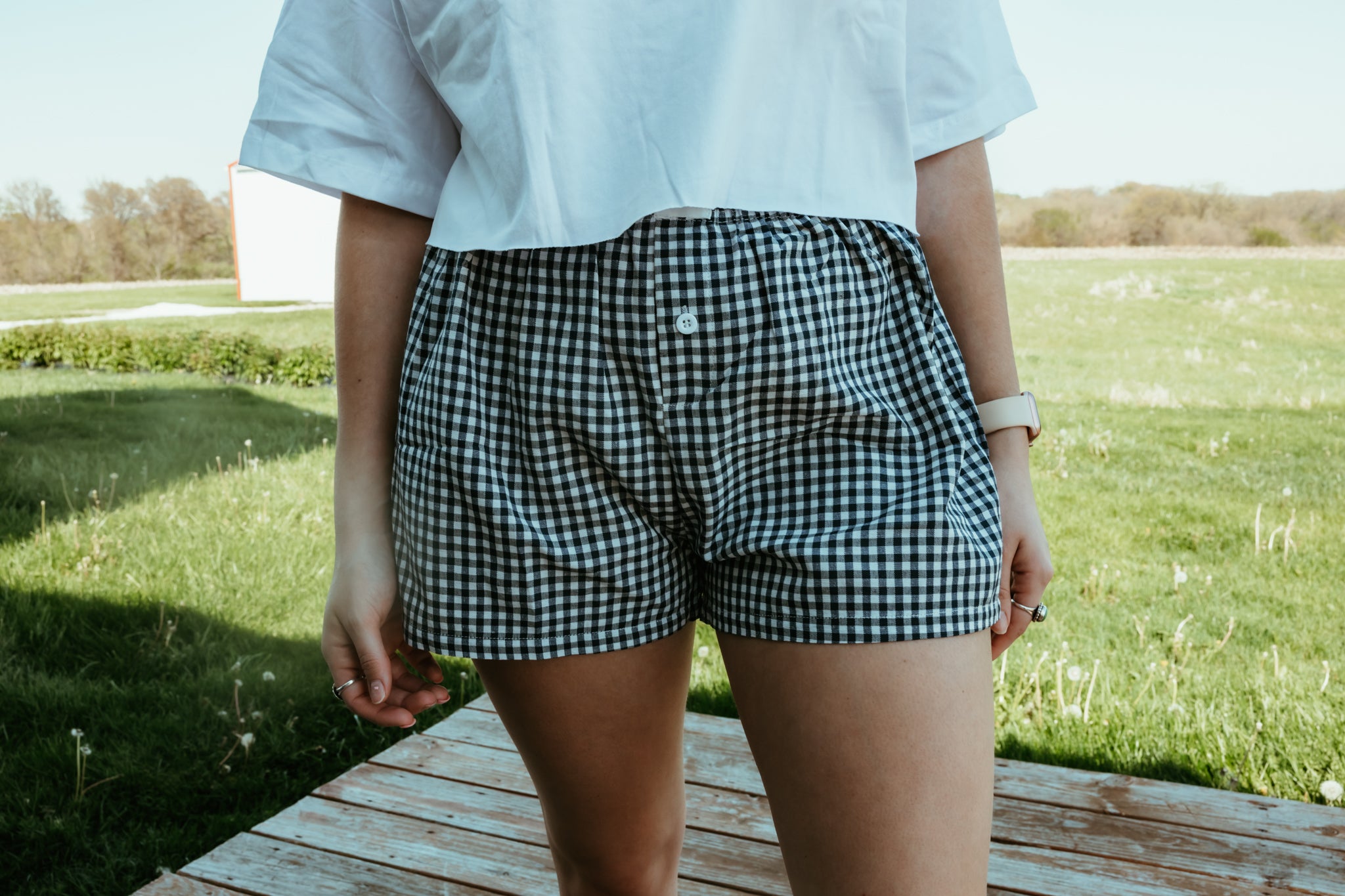 Gingham Boxer Shorts