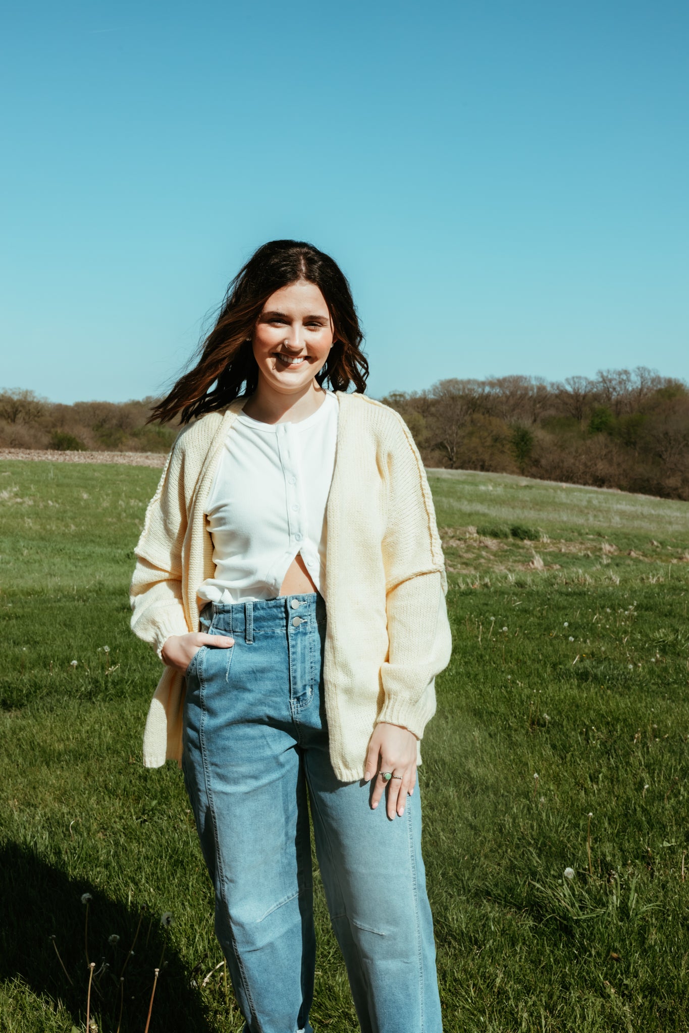 Butter yellow cardigan