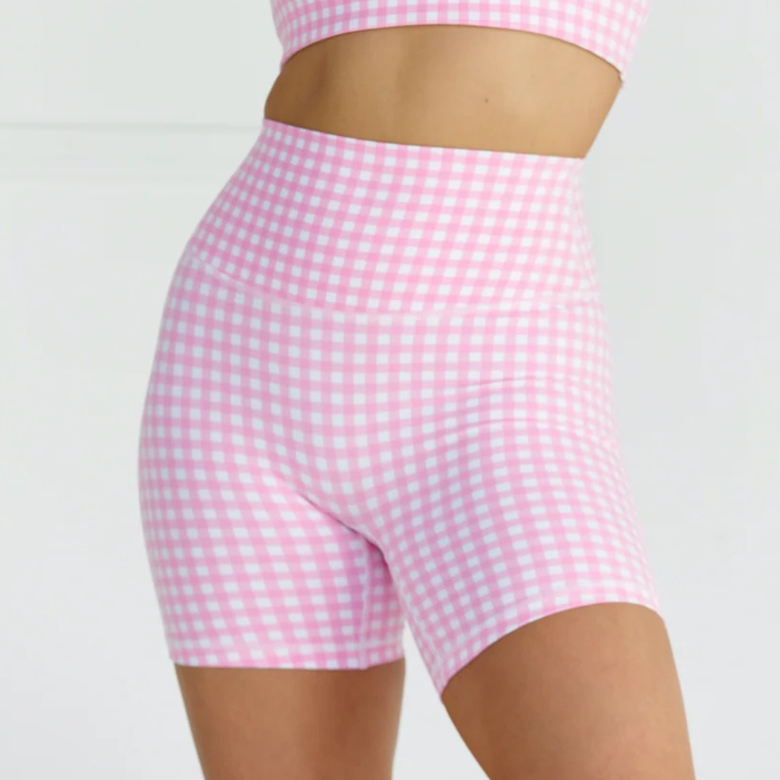 Plaid Print Athletic Shorts