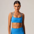 Thin Strap Halter Neck Fitness Sports Bra