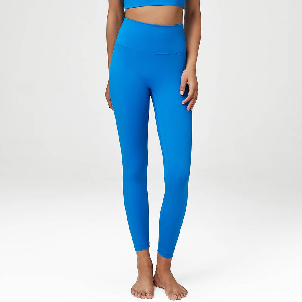 Sky Blue High-Waisted Leggings